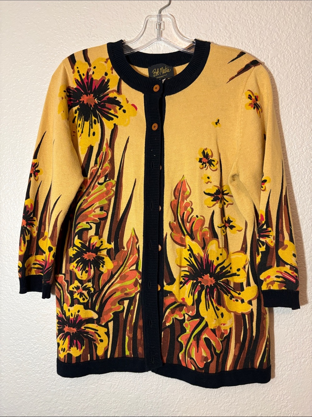 Bob Mackie Floral Cardigan